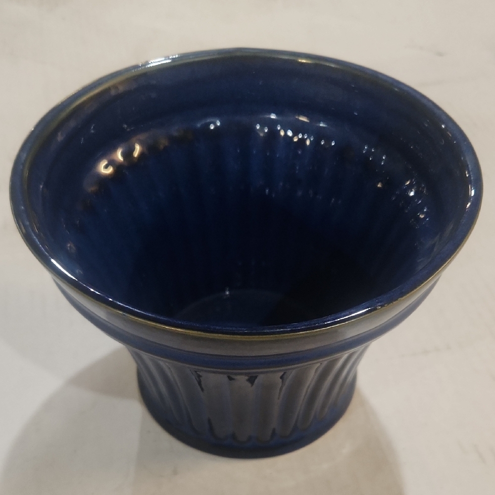 Deep Blue Ceramic Vase